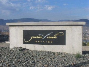 guerin creek estates sign kamloops 300x225 Neighbourhood Profile: South Kamloops, B.C. Real Estate