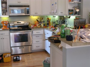 Messy Home De Clutter House Staging Kitchen Kamloops Real Estate