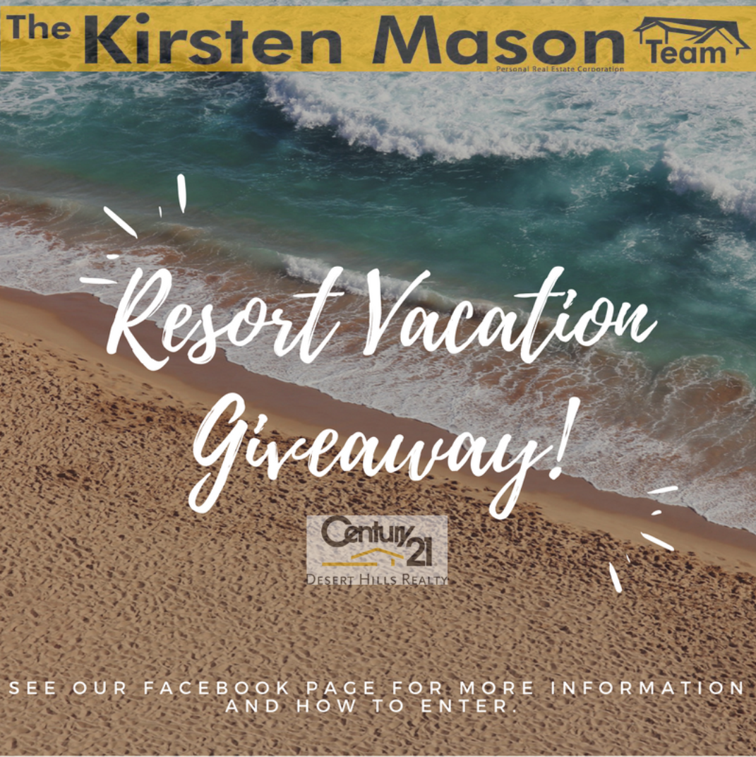 Resort Vacation Giveaway! Contest Kirsten Mason Team Century 21 Real Estate MLS Listing home 2018 may 31 best top agent realtor