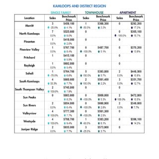 Summary Statistics - Jan 2024 Kamloops Real Estate Statistics
