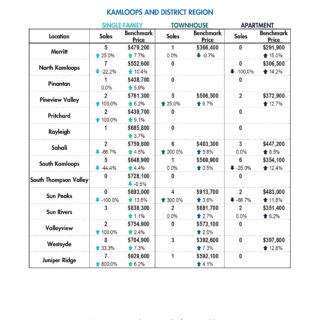 Summary Statistics - Feb 2024 Kamloops District Real Estate Statistics